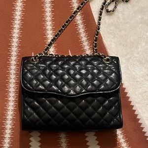 Rebecca Minkoff Quilted Affair Black Chain Link Shoulder Bag